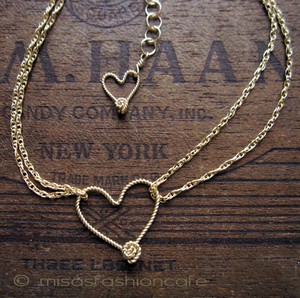 （画像用） 14K gf ハート ブレスレット