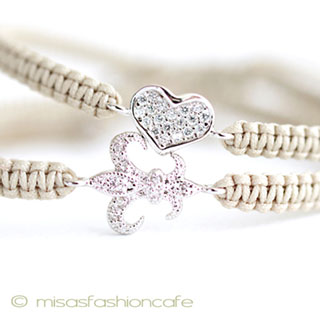 （画像用） ＴＡＩブレス　２本セット ハート＆FleurDeLis