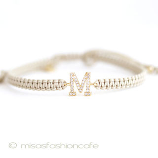 （画像用） ＴＡＩ　ブレスレット Gold　イニシャルM