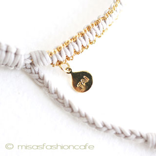 （画像用） ＴＡＩ　ブレスレット Goldチェーンｘシルク