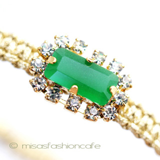 （画像用） ＴＡＩ　ブレスレット 　ビジュー・グリーン