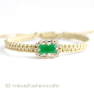 （画像用） ＴＡＩ　ブレスレット 　ビジュー・グリーン