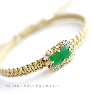 （画像用） ＴＡＩ　ブレスレット 　ビジュー・グリーン