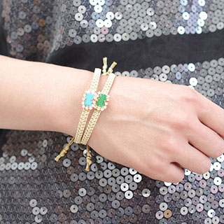 （画像用） ＴＡＩ　ブレスレット 　ビジュー・グリーン