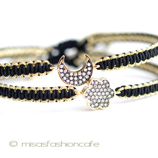 （画像用） ＴＡＩブレス　２本セット 　三日月＆お花