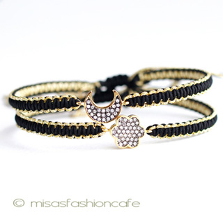 （画像用） ＴＡＩブレス　２本セット 　三日月＆お花