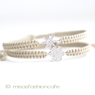 （画像用） ＴＡＩブレス　２本セット 　スター＆フラワー