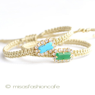 （画像用） ＴＡＩブレス　２本セット ターコイズ＆グリーン