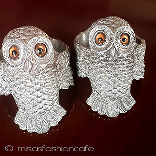 （画像用） ふくろう　セット ナプキンリング2個