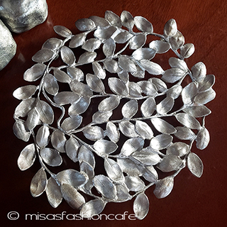 （画像用） マイケルミショー　銀葉 ポットスタンド　鍋敷き