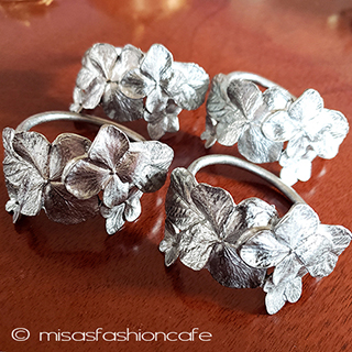 （画像用） マイケルミショー　あじさい ナプキンリング　４個セット