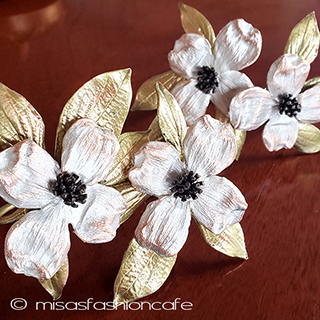 （画像用） マイケルミショー　ハナミズキ ナプキンリング　４個セット