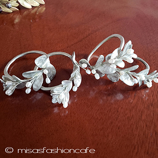 （画像用） マイケルミショー　真珠の木 ナプキンリング　４個セット