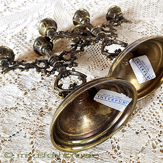 （画像用） イタリア製ヴィンテージ キャンドルスタンド2個