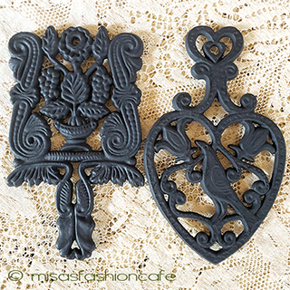 （画像用） ポットスタンド　鍋敷き ヴィンテージ　ぶどう