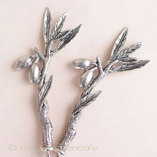 （画像用） オリーブ フォーク（２本セット）