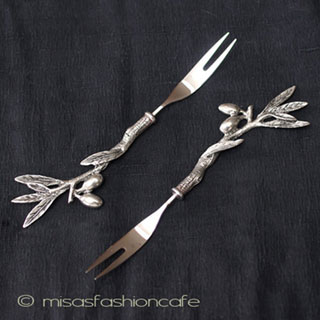 （画像用） オリーブ フォーク（２本セット）