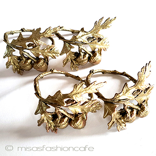 （画像用） マイケルミショー どんぐり ナプキンリング ４個セット