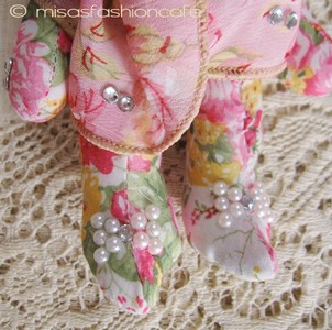 （画像用） クマさんチャーム 　ピンク・フラワー・リボン