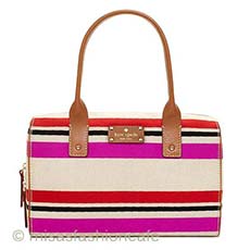 （画像用） Kate Spade　 ストライプ ボストン