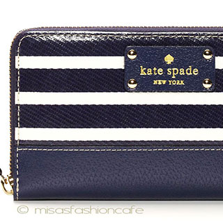 （画像用） ケイト　スペード お財布　ボーダー