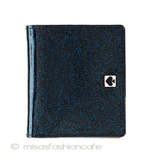 （画像用） ケイトスペード　財布 キラキラ　ネイビー