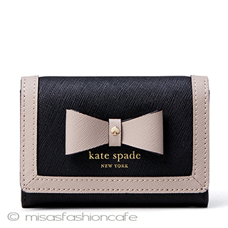 （画像用） ケイトスペード お財布 二つ折り　リボン