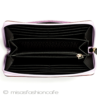 （画像用） ケイトスペード　長財布 キラキラ　ラベンダー