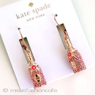 （画像用） ケイトスペード　ピアス シャンパン　モエ