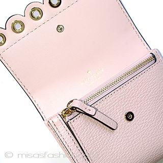 （画像用） ケイトスペード　お財布 二つ折り　スタッズ