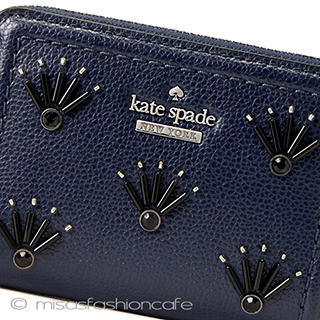 （画像用） ケイトスペード　お財布 ビーズ刺繍　二つ折り