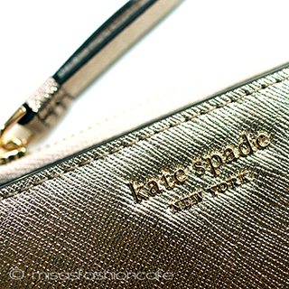 （画像用） ケイトスペード　お財布 二つ折り　ゴールド