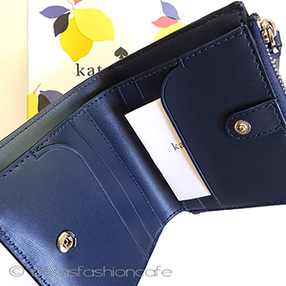 （画像用） ケイトスペード　お財布 二つ折りレモン　箱付