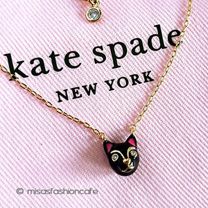 （画像用） ケイトスペード　NY 猫ねこ　ネックレス