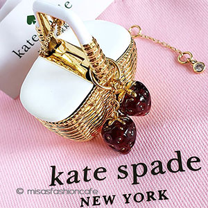 （画像用） ケイトスペード　ネックレス いちご苺 ＆ かごバッグ