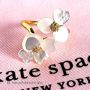 （画像用） ケイトスペード　リング ビジューフラワー　指輪