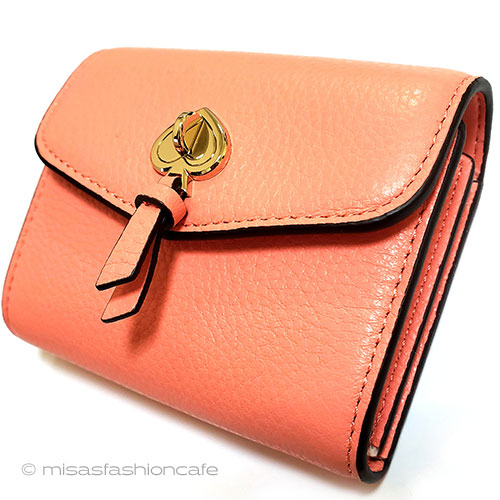 （画像用） ケイトスペード　お財布 Orange♠ビジュー金具