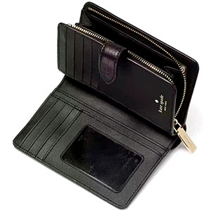 （画像用） ケイトスペードお財布 ローズ花柄２つ折り