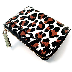 （画像用） ケイトスペード　お財布 レオパード　二つ折り