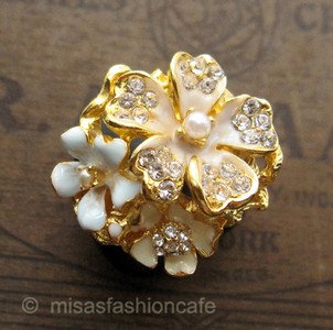 （画像用） パステル フラワーガーデン 　 KJL お花畑　リング