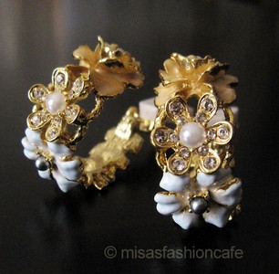 （画像用） パステル フラワーガーデン KJL フープ イヤリング