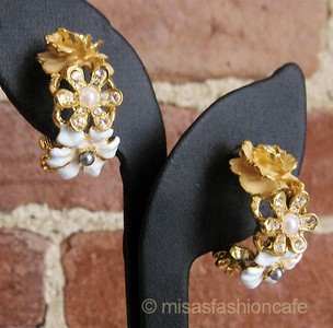 （画像用） パステル フラワーガーデン KJL フープ イヤリング