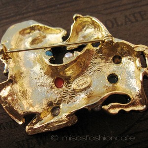 （画像用） KJL ブローチ　馬の親子