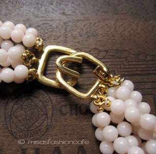 （画像用） KJL ネックレス 　７連　ジュエル