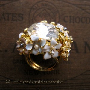 （画像用） パステル フラワーガーデン KJL クリスタル　リング