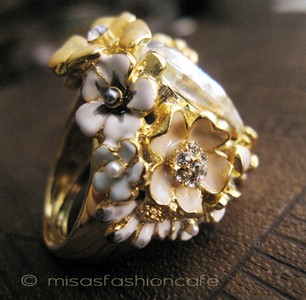 （画像用） パステル フラワーガーデン KJL クリスタル　リング