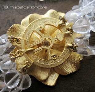 （画像用） KJL ネックレス 野ばら　7連クリスタル