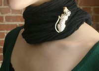 （画像用） KJL レオパード ブローチ