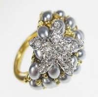 （画像用） スター星リング　グレー