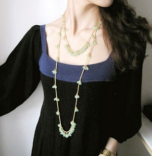 （画像用） マスカット・ドロップ　 ネックレスKJL